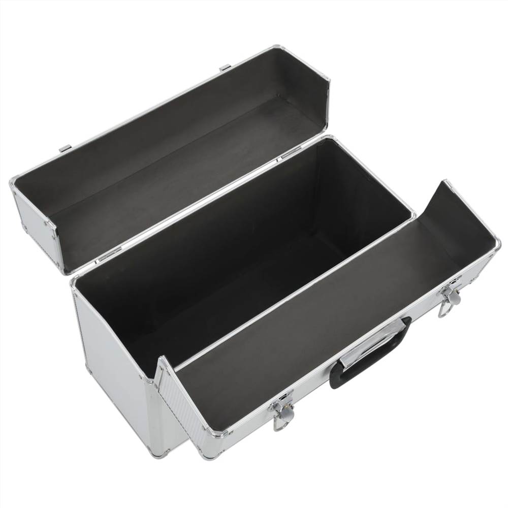 Tool Case 47x36x20 Cm Silver Aluminium 10 Tool Case 47x36x20 cm Silver Aluminium
