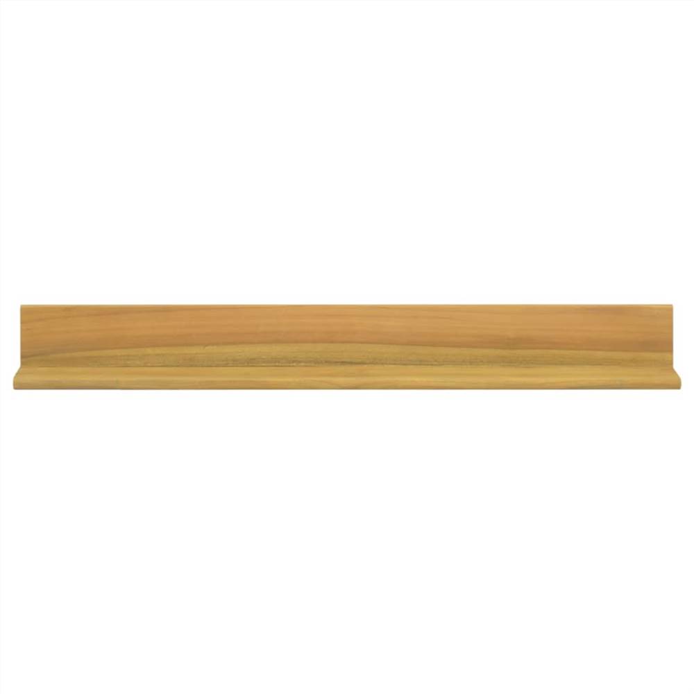 Wall Shelves 2 pcs 90x10x10 cm Solid Wood Teak