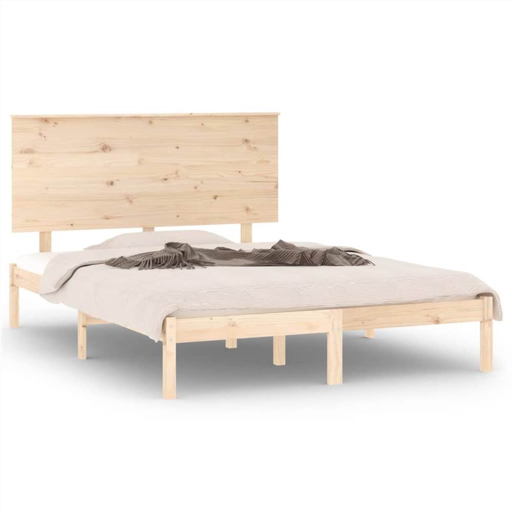 Bed Frame Solid Wood 120x190 cm 4FT Small Double
