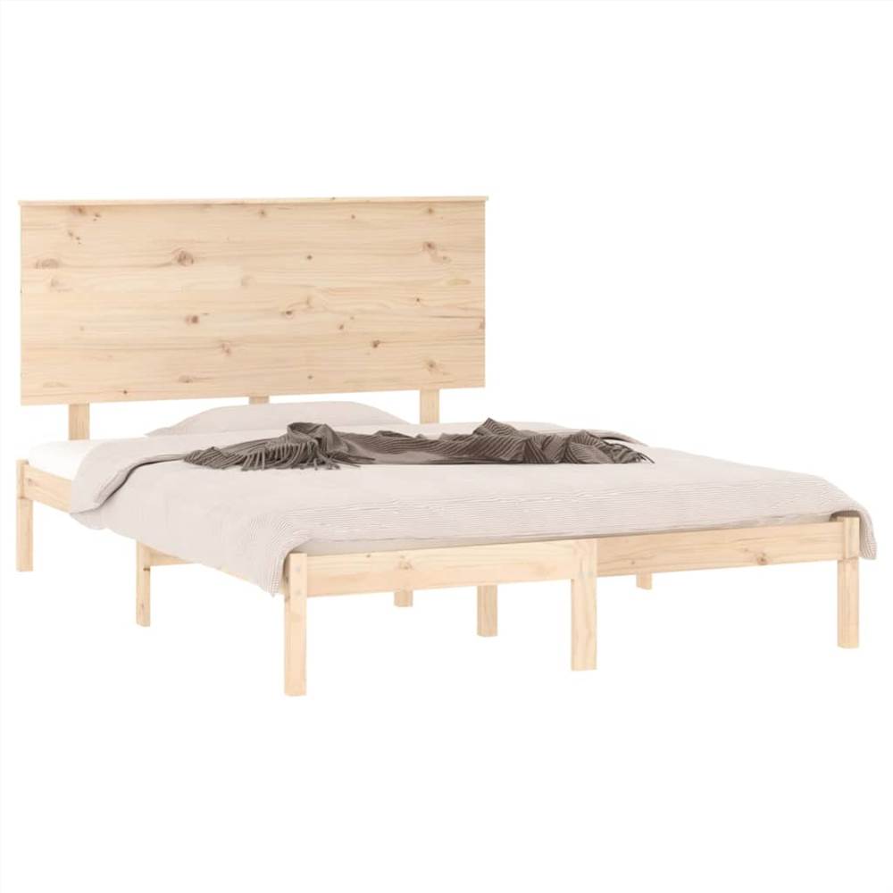 Bed Frame Solid Wood 120x190 cm 4FT Small Double