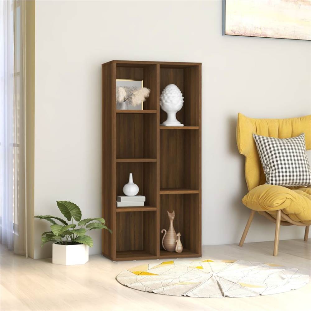 

Book Cabinet Brown Oak 50x25x106 cm