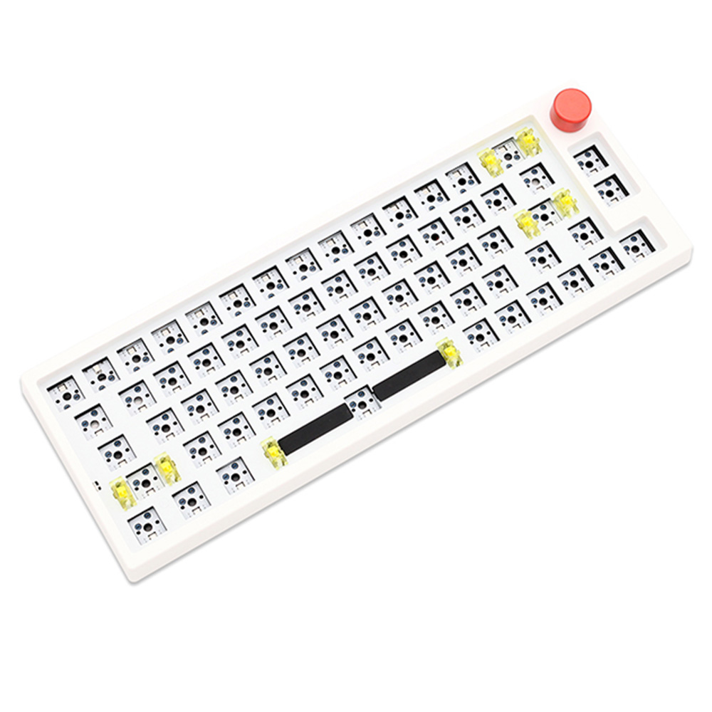 DUKHARO VN66 66 Keys Mechanical Gaming Keyboard DIY Kit White