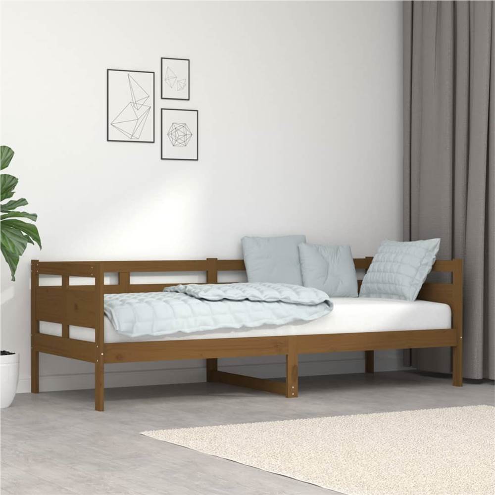 

Day Bed Honey Brown Solid Wood Pine 80x200 cm