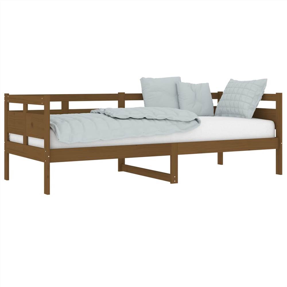 Day Bed Honey Brown Solid Wood Pine 80x200 cm