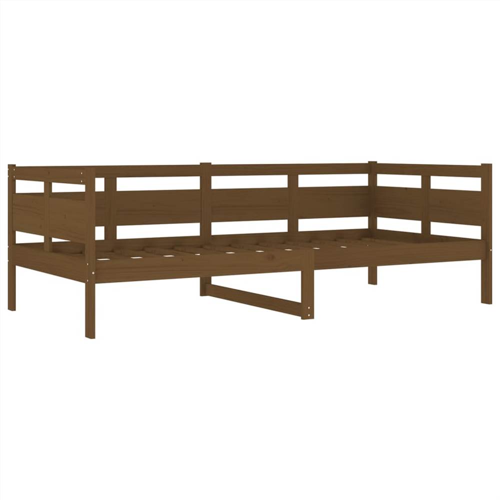 Day Bed Honey Brown Solid Wood Pine 90x200 cm