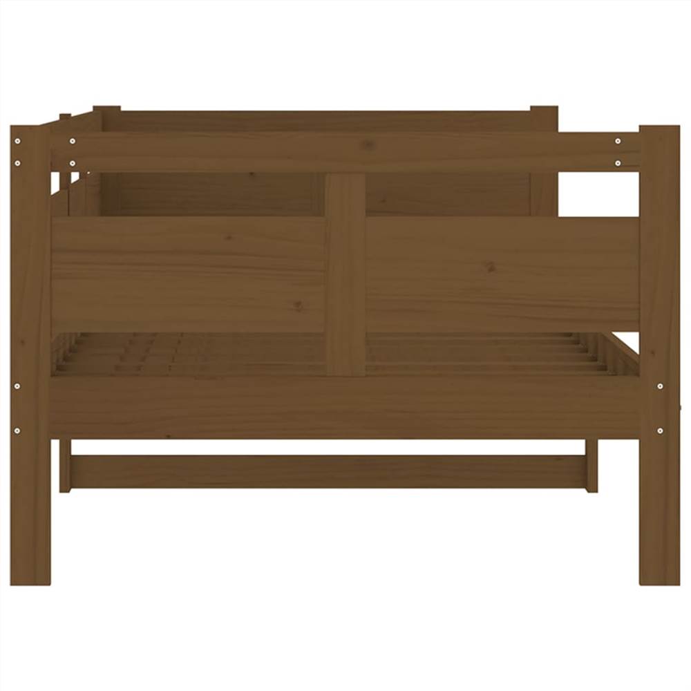 Day Bed Honey Brown Solid Wood Pine 90x200 cm