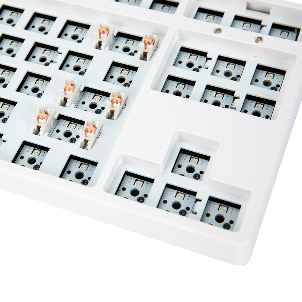 ACGAM MMD87 87 Keys Mechanical Keyboard DIY Kits White