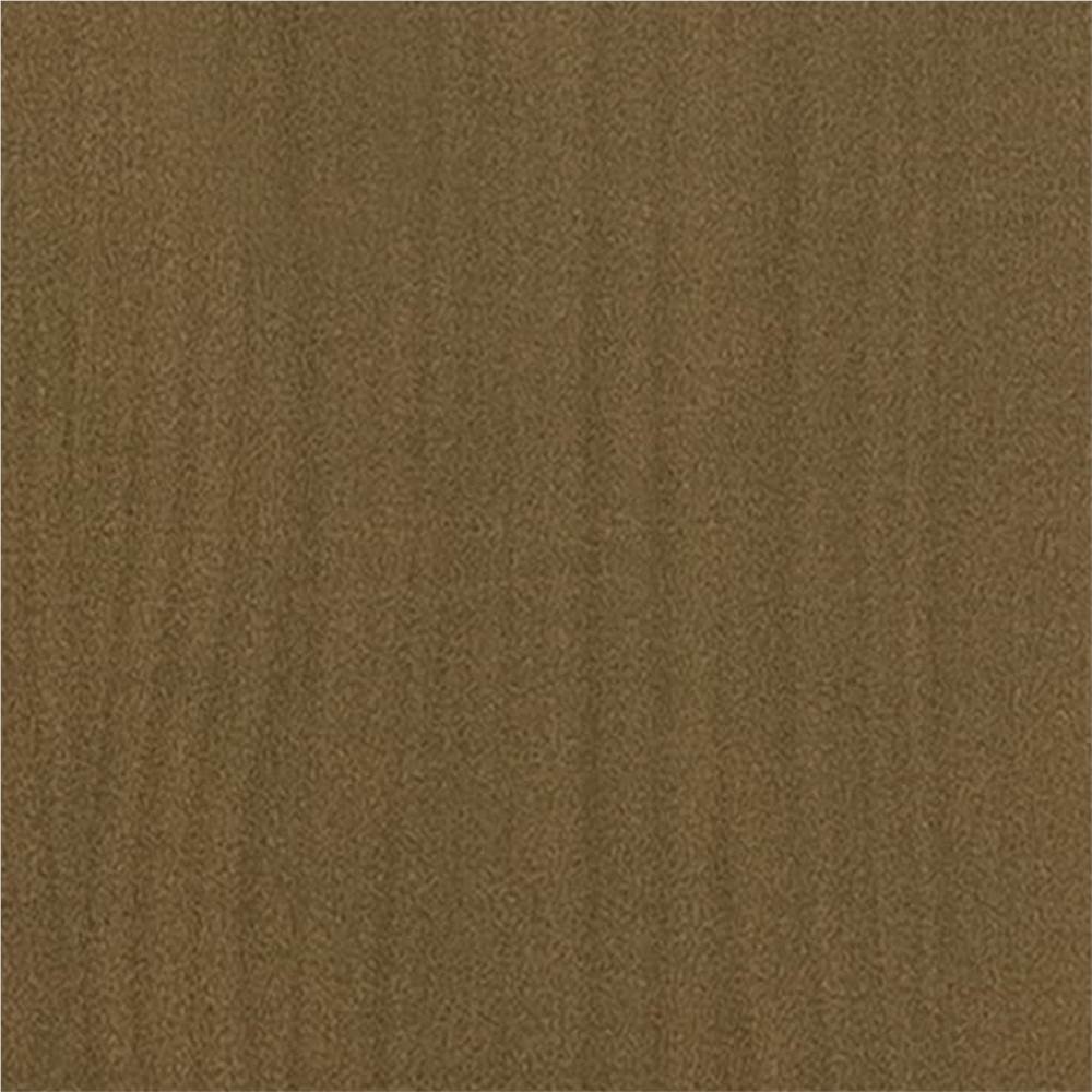 Bed Frame Honey Brown Solid Wood 90x190 cm 3FT Single