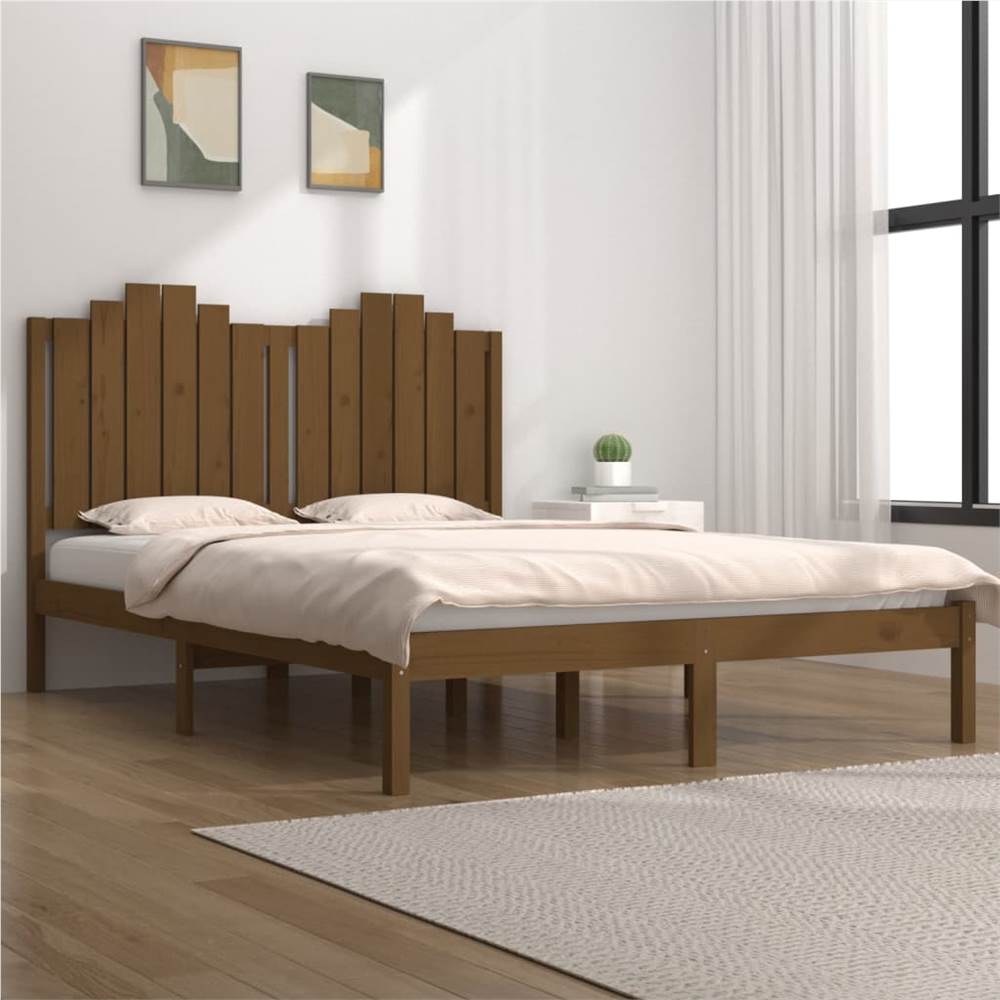 

Bed Frame Honey Brown Solid Wood Pine 120x200 cm