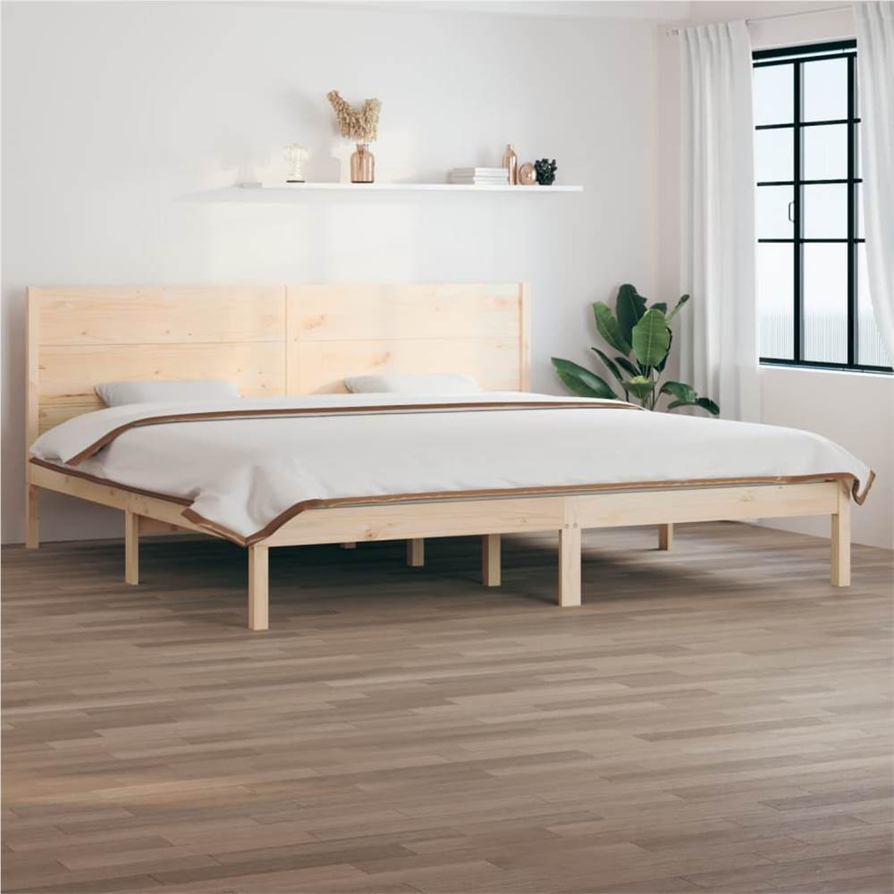 Bed Frame Solid Wood 180x200 cm 6FT Super King