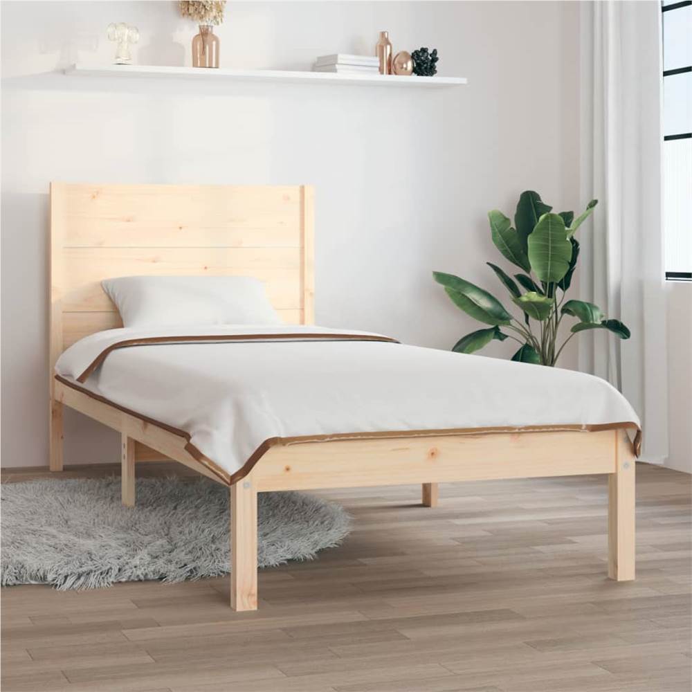 

Bed Frame Solid Wood Pine 100x200 cm