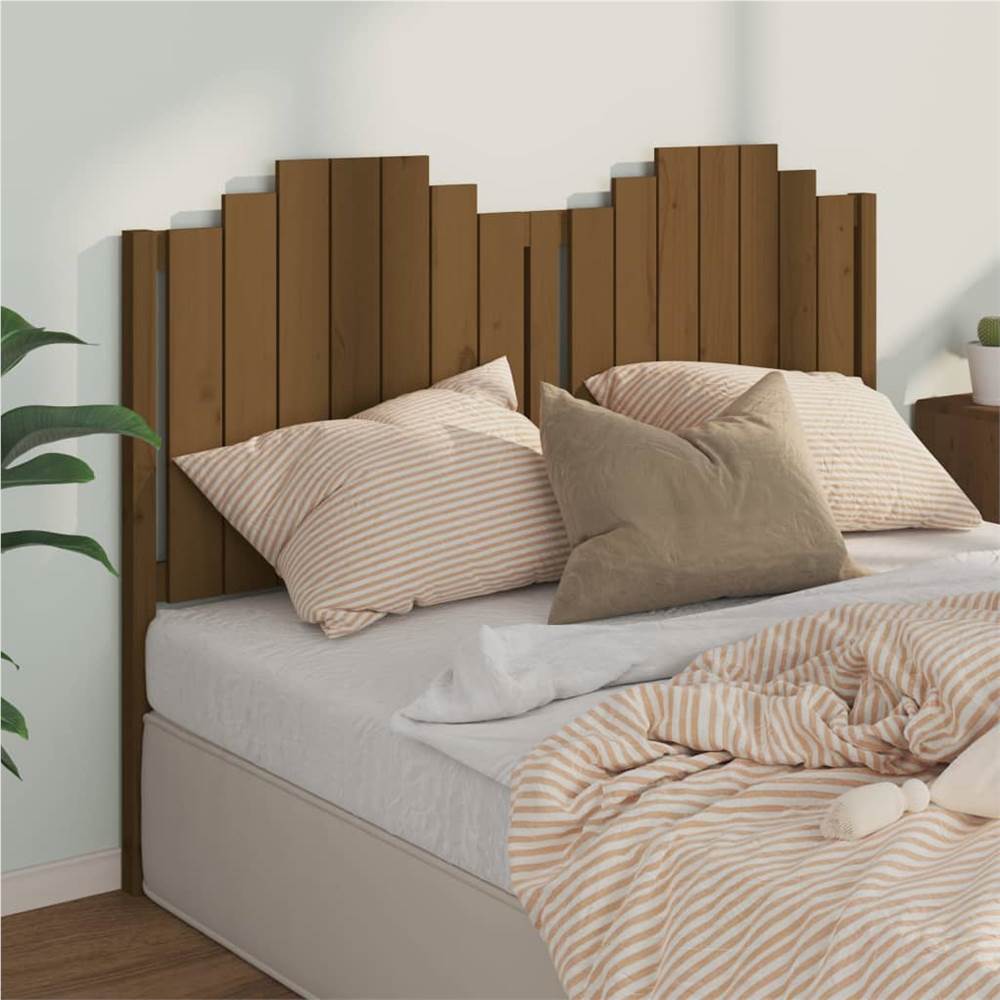 

Bed Headboard Honey Brown 156x4x110 cm Solid Wood Pine