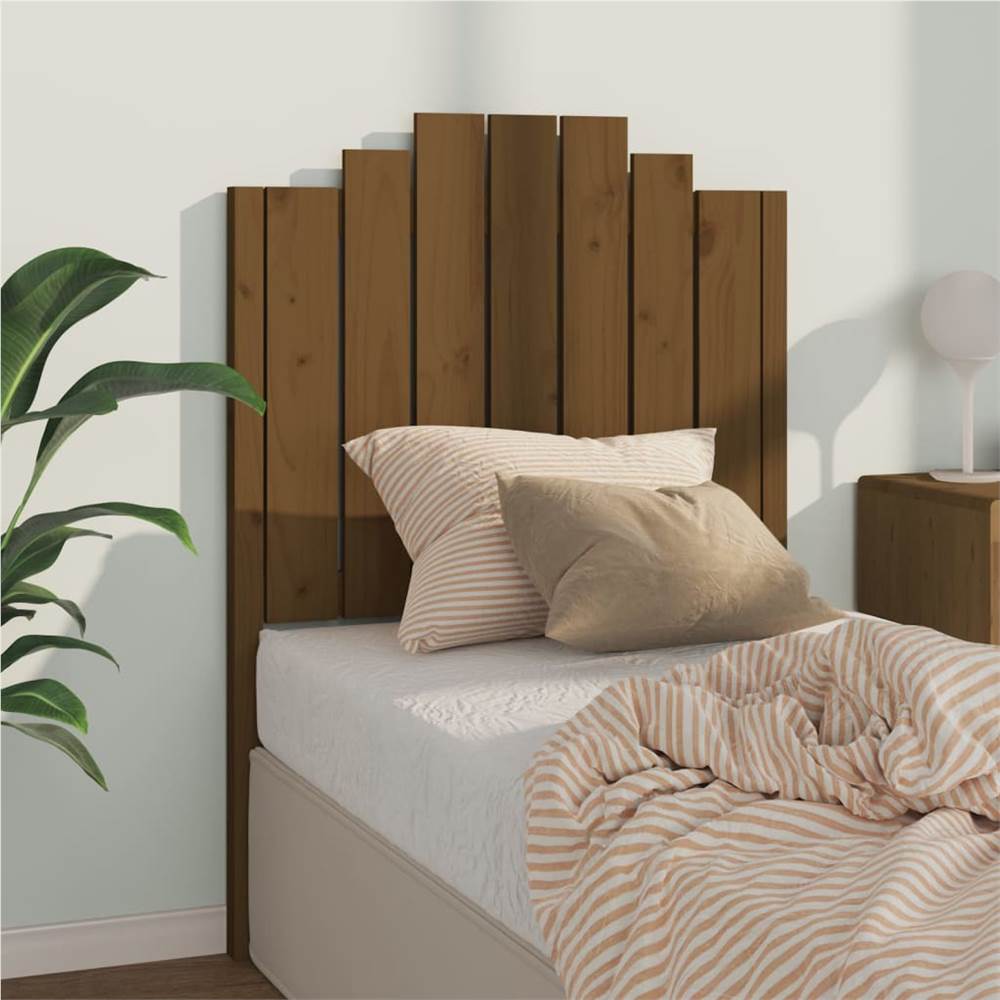 Bed Headboard Honey Brown 81x4x110 cm Solid Wood Pine