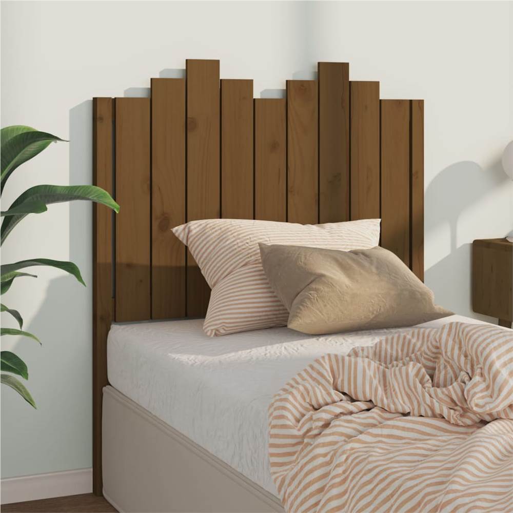 Bed Headboard Honey Brown 96x4x110 cm Solid Wood Pine