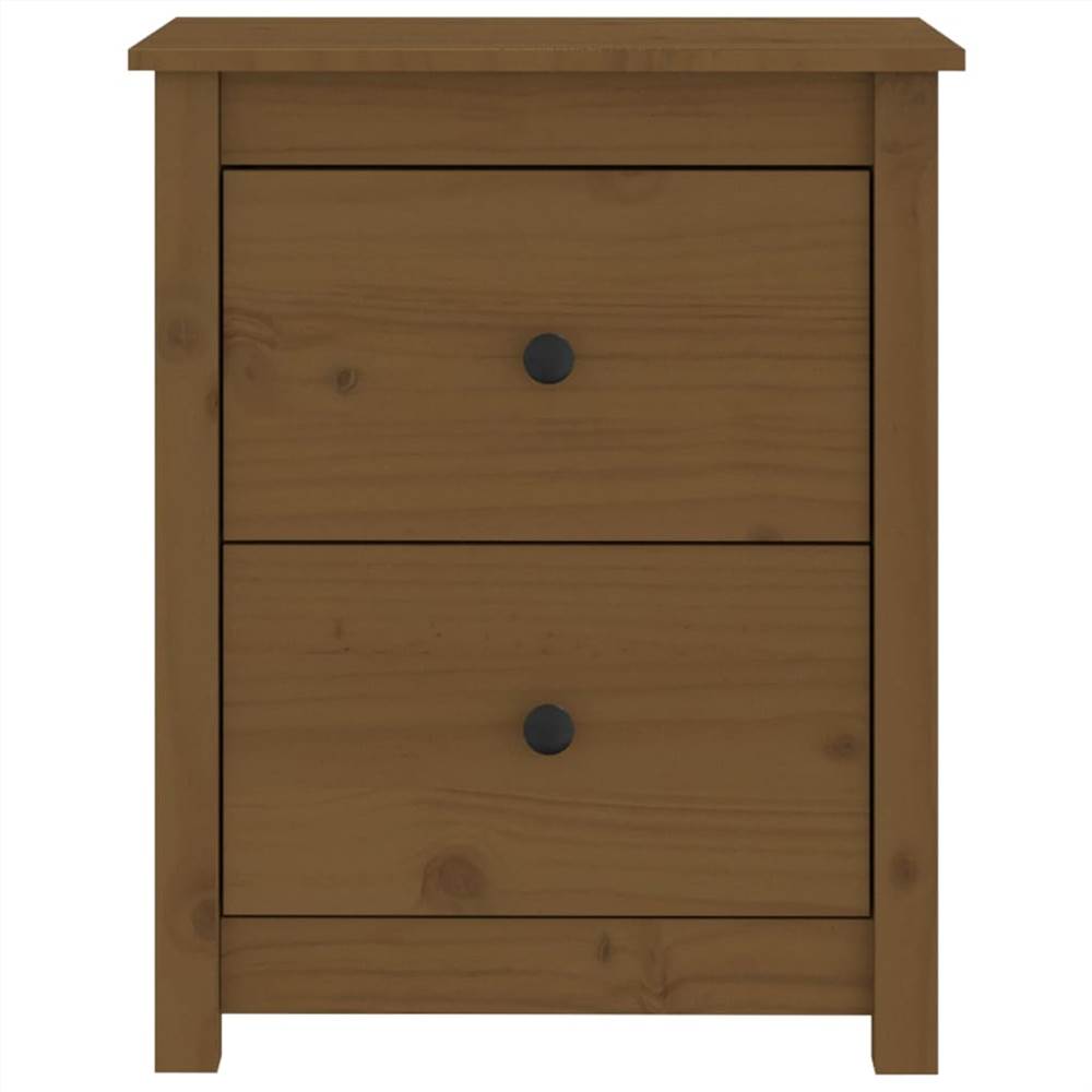 Bedside Cabinet Honey Brown 50x35x61.5 cm Solid Wood Pine