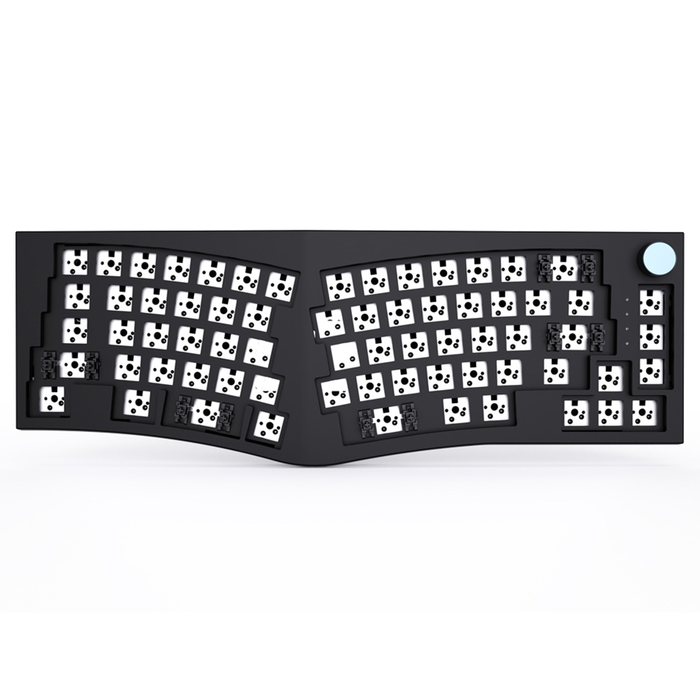 FEKER Alice 80 68-nyckels 65 % packning Hot swapbar delad trådbunden/trådlös mekanisk tangentbord DIY Kit, norrvänd LED-ljus - svart