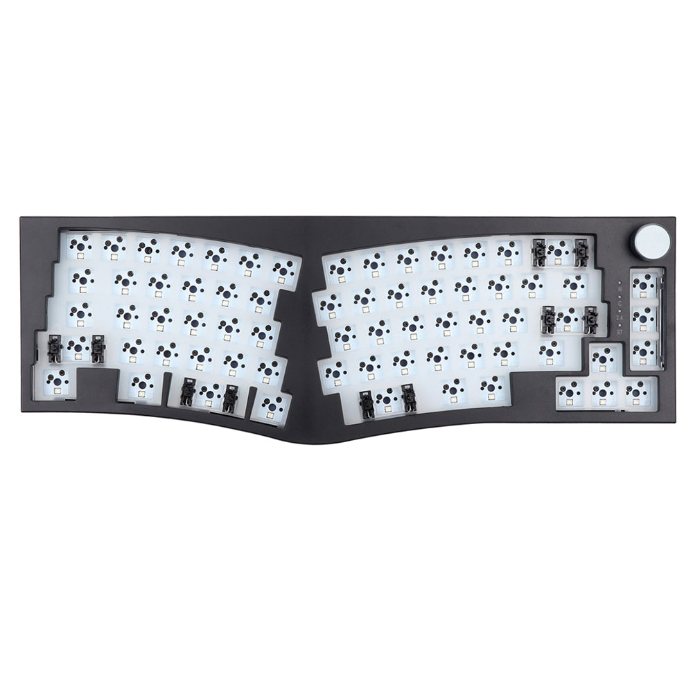 FEKER Alice 80 68-key 65% Gasket Hot Swappable Split Wired/Wireless Mechanical Keyboard DIY Kit, South-Facing LED Light - Black