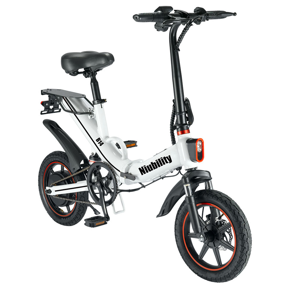 Niubility B14 Electric Mopod Folding Bike 400W Motor White