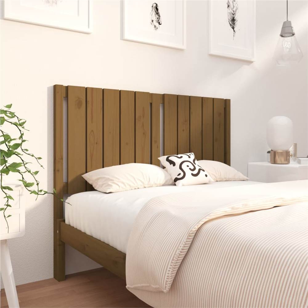 

Bed Headboard Honey Brown 125.5x4x100 cm Solid Wood Pine