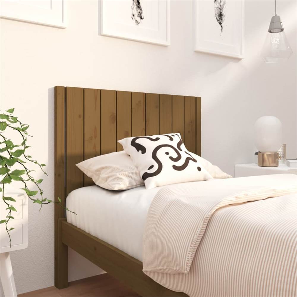

Bed Headboard Honey Brown 95.5x4x100 cm Solid Wood Pine