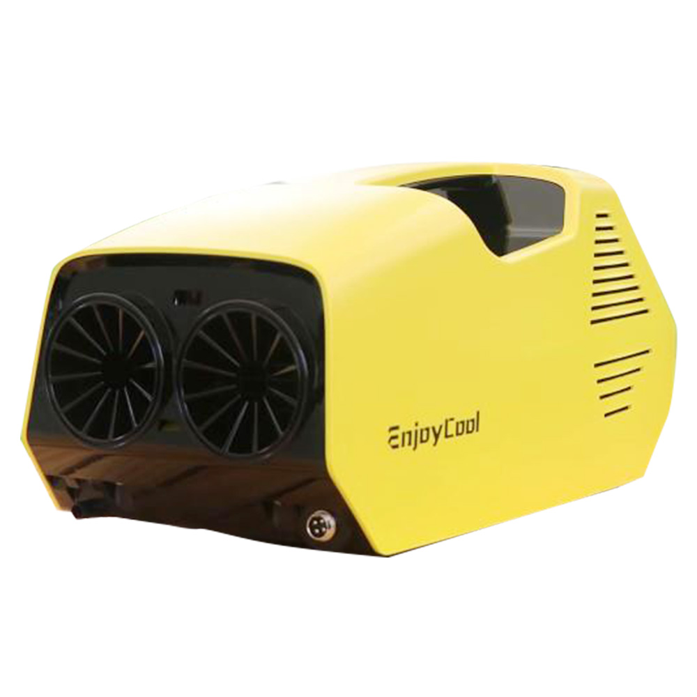 EnjoyCool Link Portable Outdoor Air Conditioner, 700W 2380 BTU Cooling Fan, Low Noise, LED Control Panel - Yellow