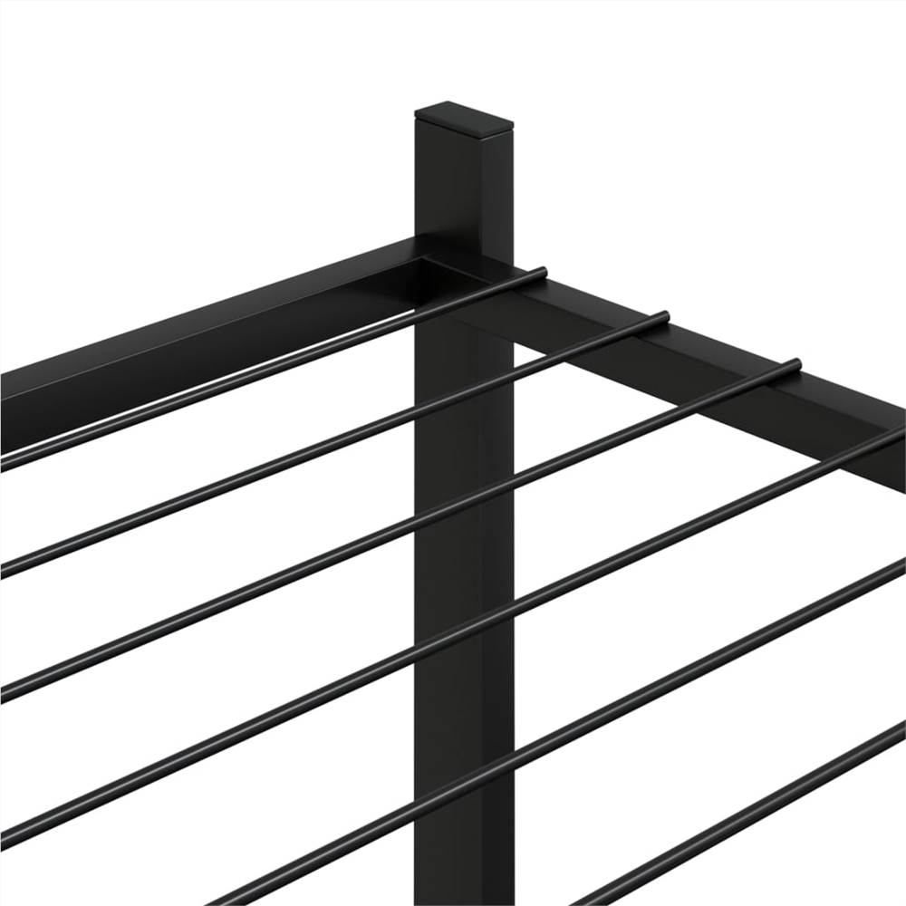 Flower Stand 83x25x80 cm Black Iron