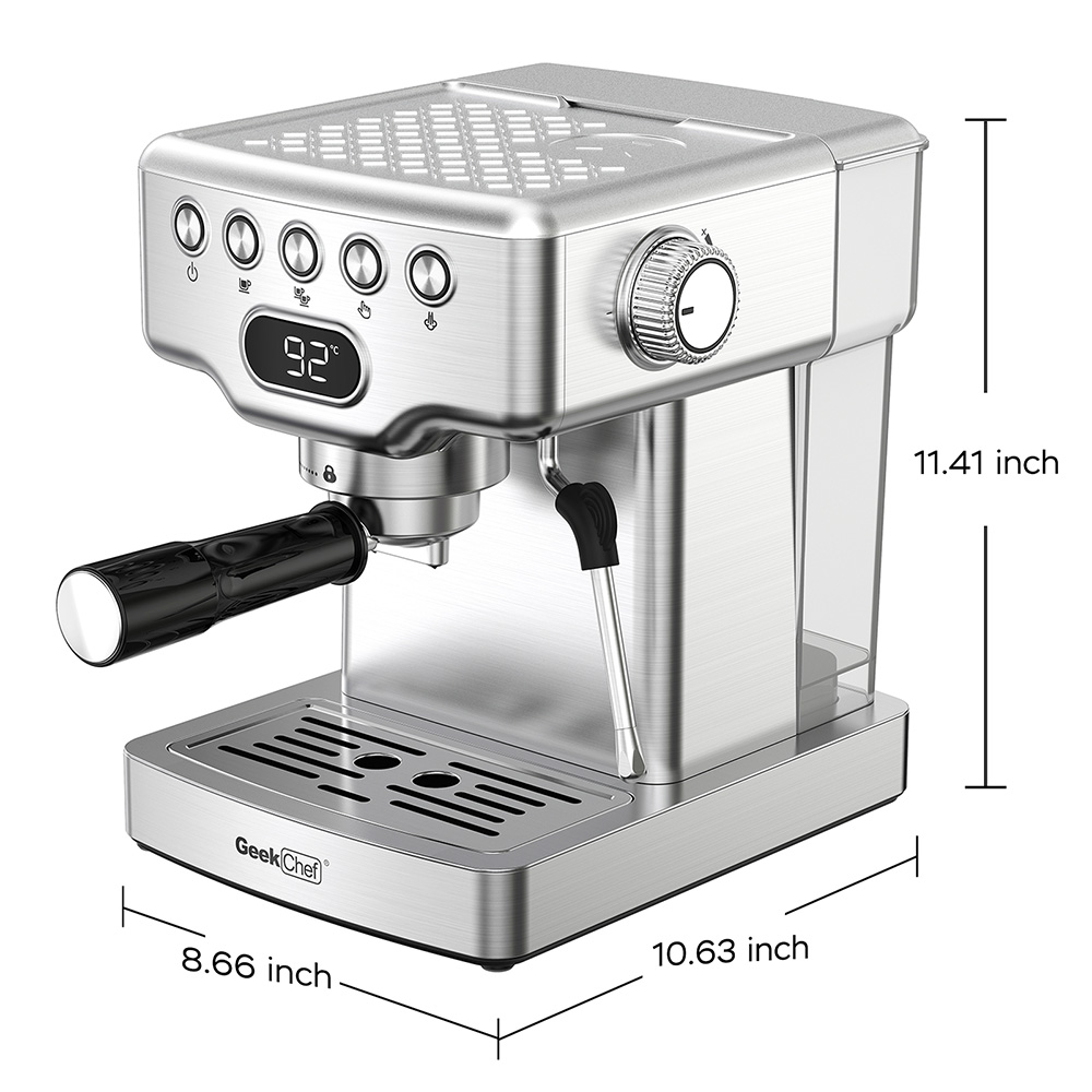 Geek Chef GCF20E 20 Bar Espresso Maker Coffee Machine