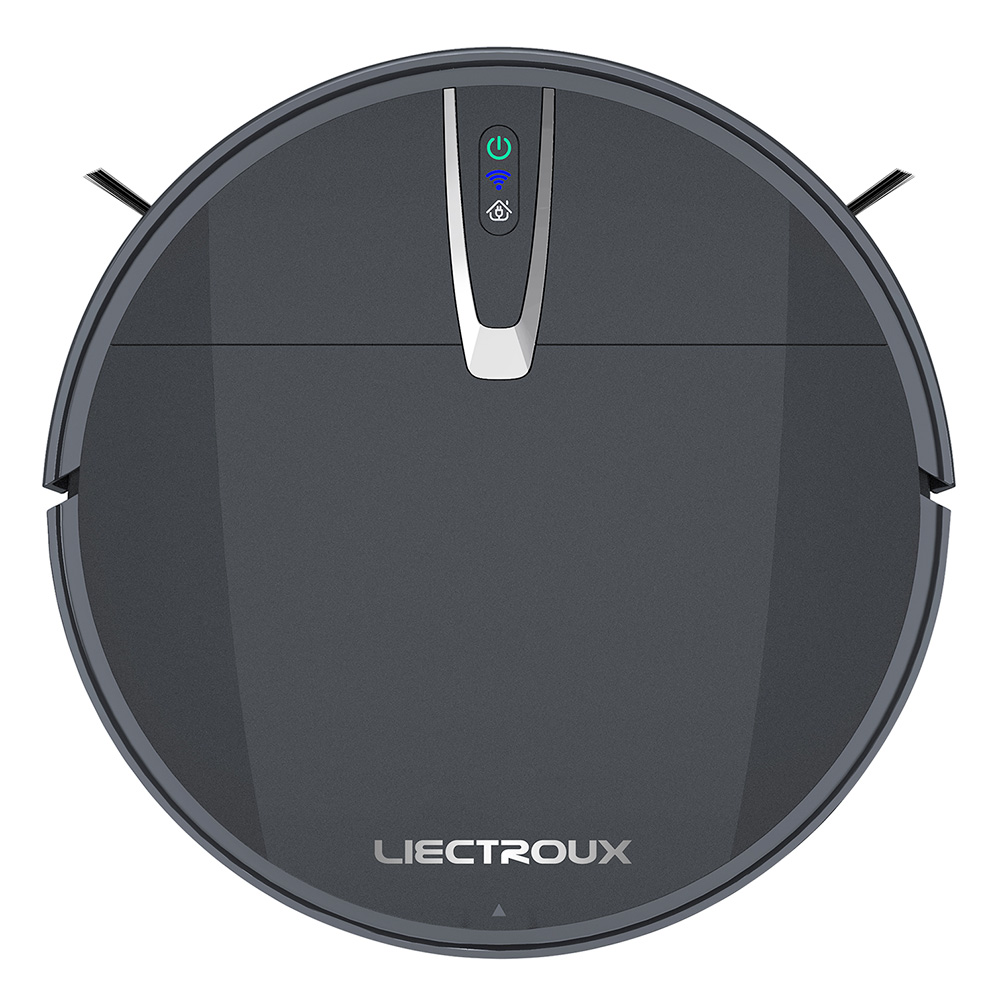 Liectroux V3S Pro Robot Vacuum Cleaner, 4000Pa Suction, Dry Wet Mopping, 2D Map Navigation, with Memory, WiFi App Voice Control