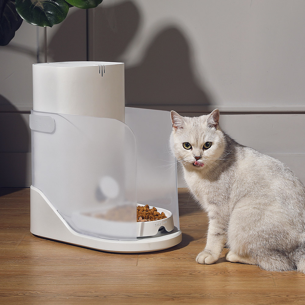 CATLINK CL-F-01 Τροφοδότης τροφής για γάτες, Έξυπνος διανομέας τροφής για κατοικίδια 3.5 λίτρων, παρακολούθηση δεδομένων, υποστήριξη διπλής ισχύος, τηλεχειριστήριο εφαρμογής