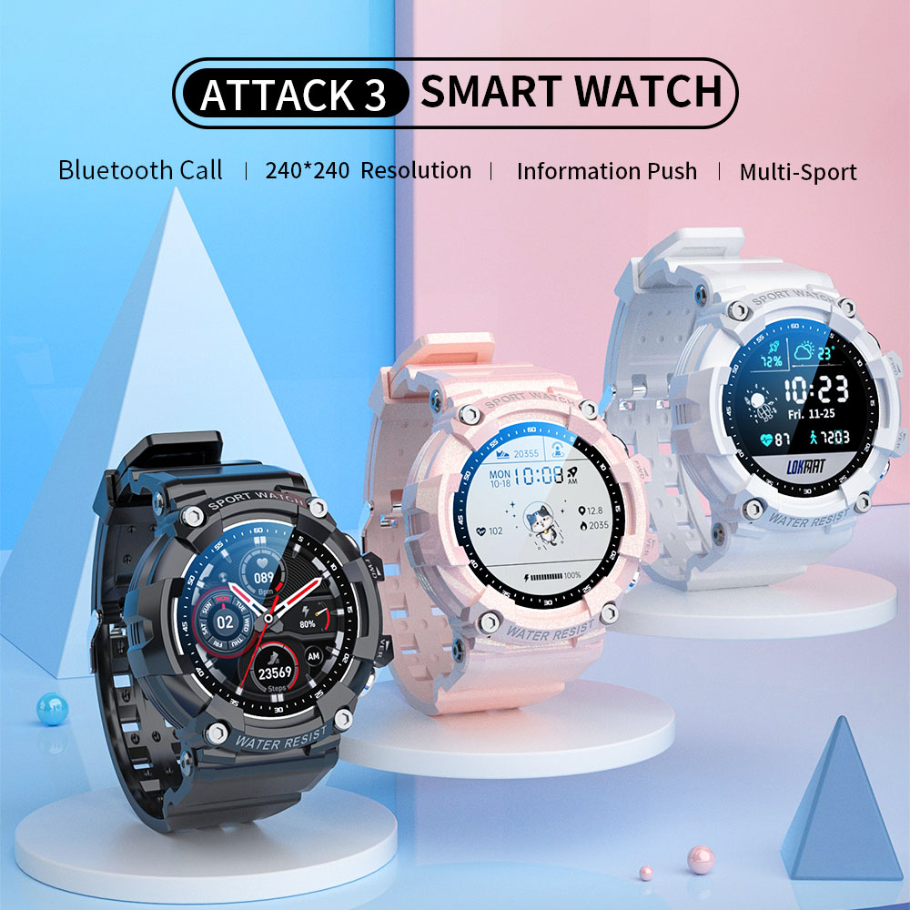 LOKMAT ATTACK 3 Smartwatch Black