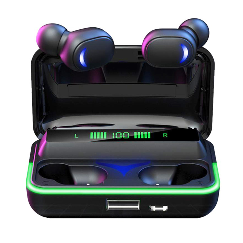 E10 TWS Gaming Wireless Bluetooth 5.1 Fones de ouvido estéreo Hi-Fi de baixa latência pretos