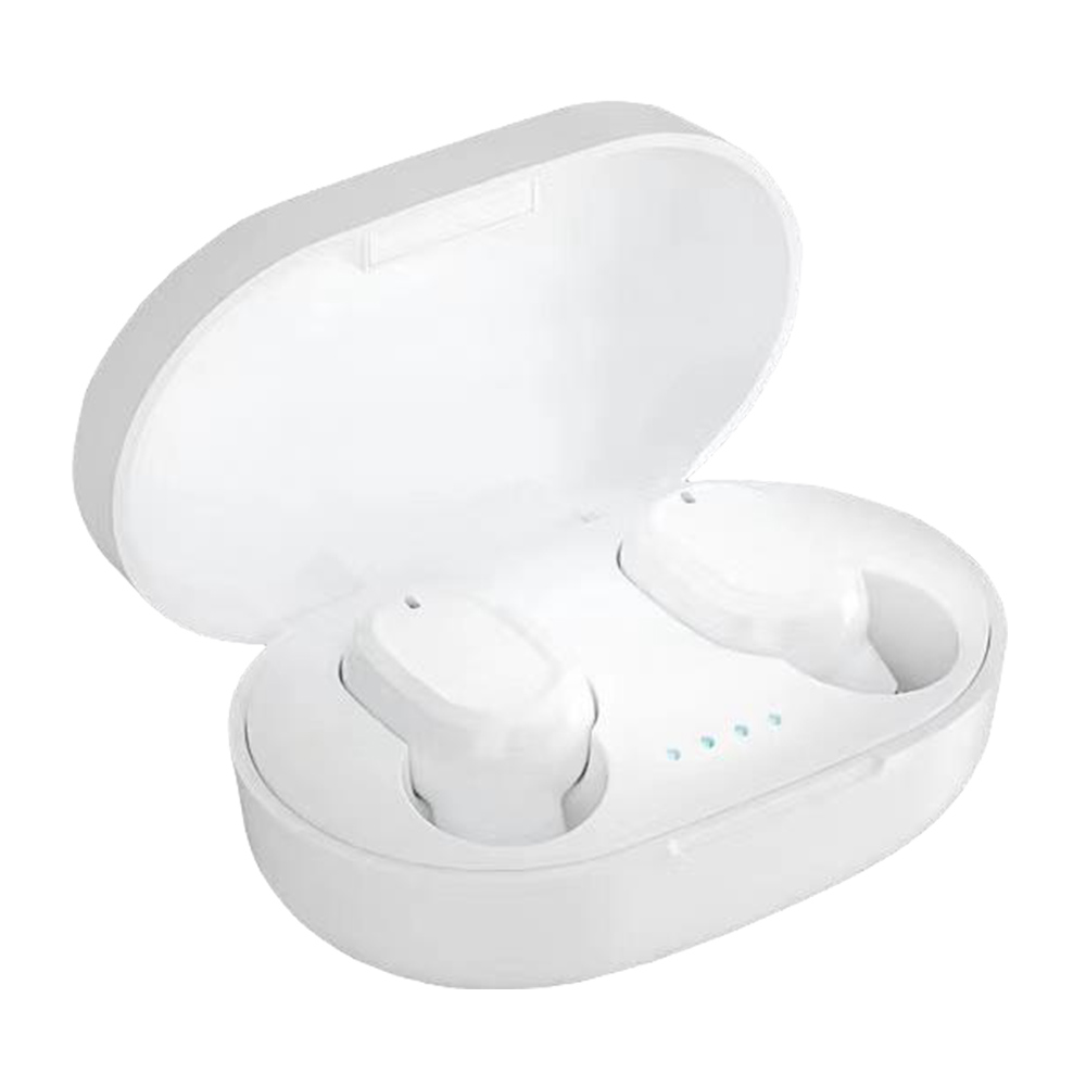 F6D TWS Słuchawki douszne Touch Bluetooth 5.0 Prawdziwy bezprzewodowy zestaw słuchawkowy stereo do sportu - biały