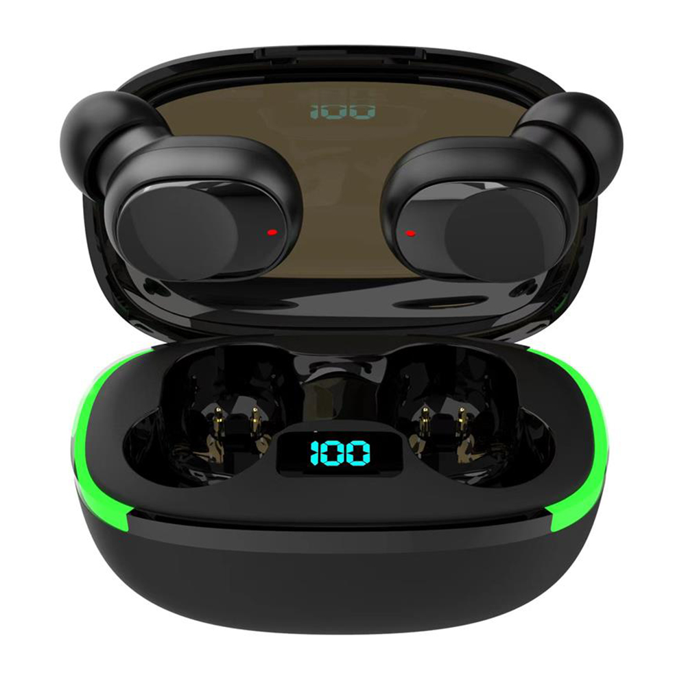 Y70 Bluetooth 5.1 Wireless Kopfhörer TWS In-Ear-Ohrhörer für Sport Schwarz
