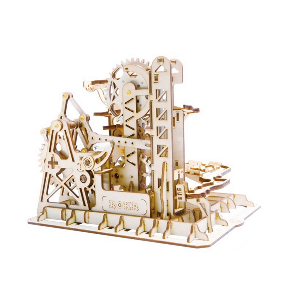 ROBOTIME LG504 ROKR Marble Climber Fortress Marble Run 3D Puzzle in Legno Kit, 233 Pezzi