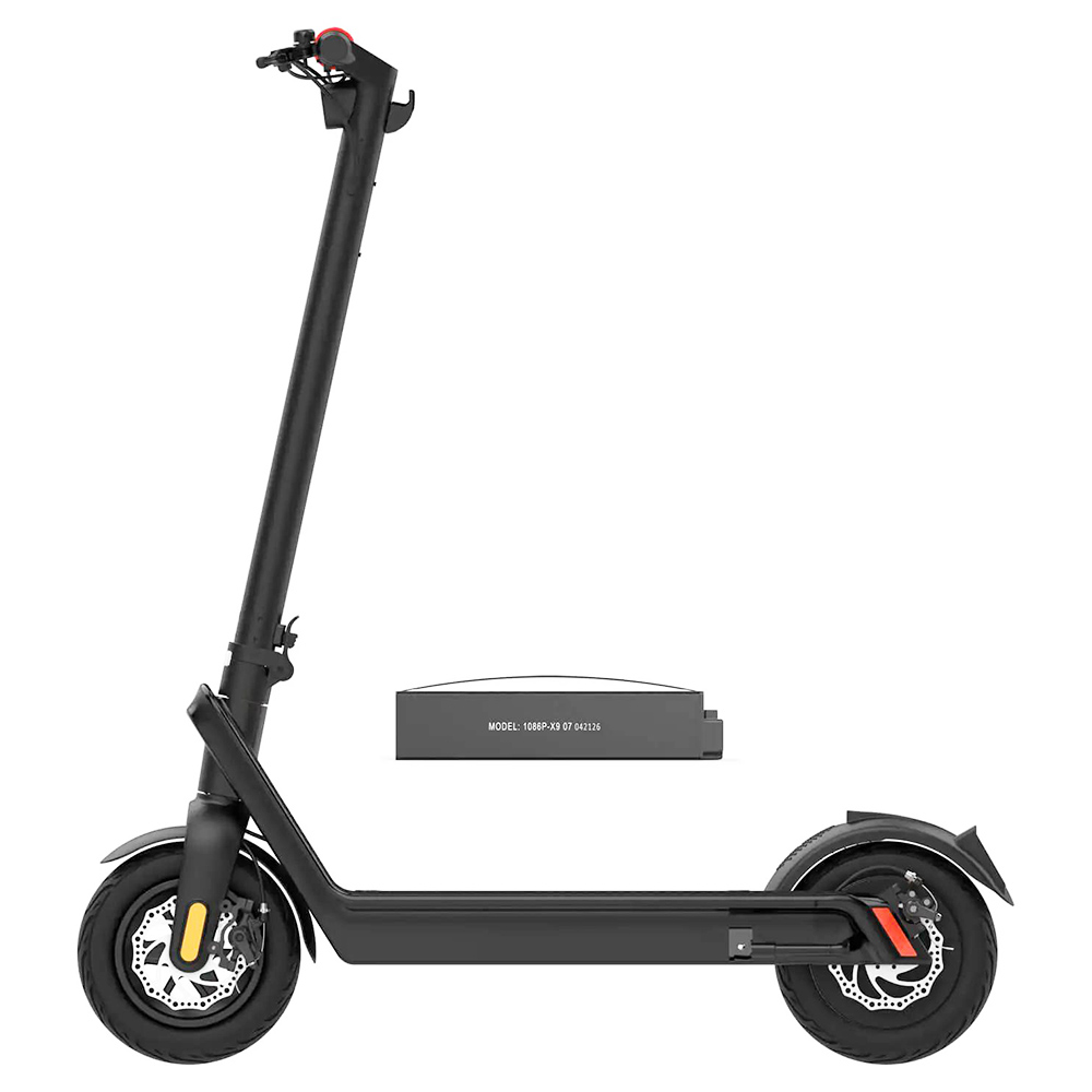 

AOVO X9 Plus Electric Scooter 10 Inch Explosion-proof Tire 36V 15.6Ah Rated 500W Motor 40Km/h Max Speed 65km Range Dual Disc Brakes Removable Battery- Grey