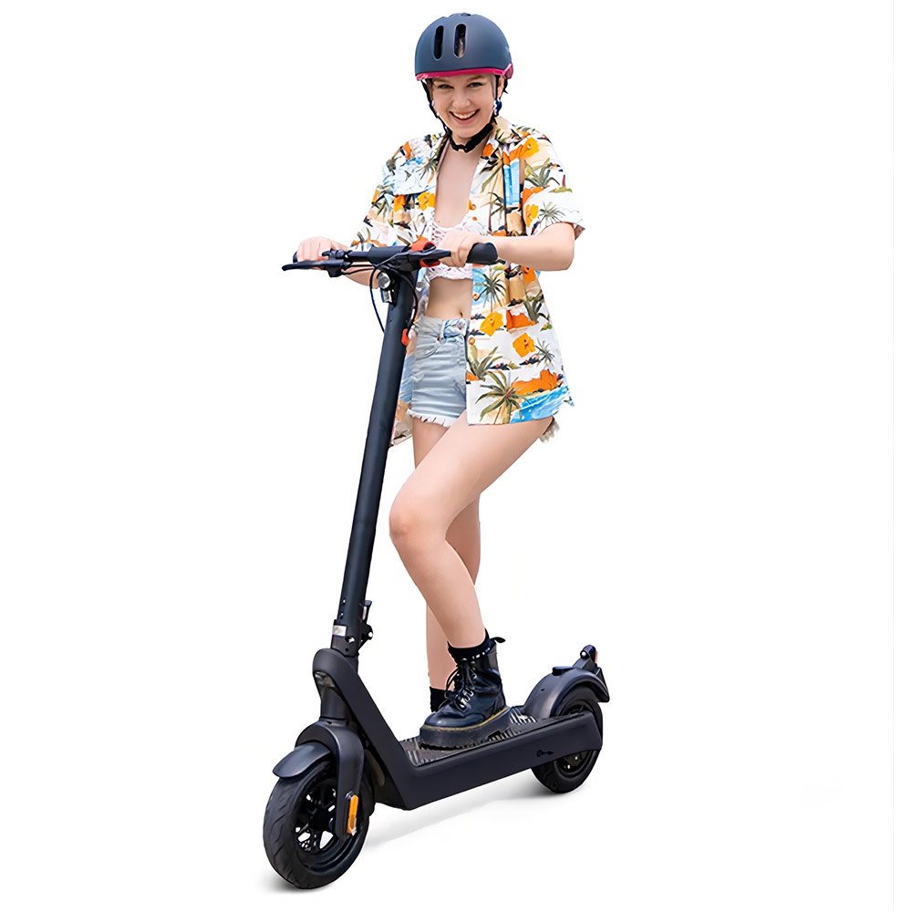 AOVO X9 Plus Electric Scooter 10 Inch Explosion-proof Tire 36V 15.6Ah Rated 500W Motor 40Km/h Max Speed 65km Range Dual Disc Brakes Removable Battery- Grey