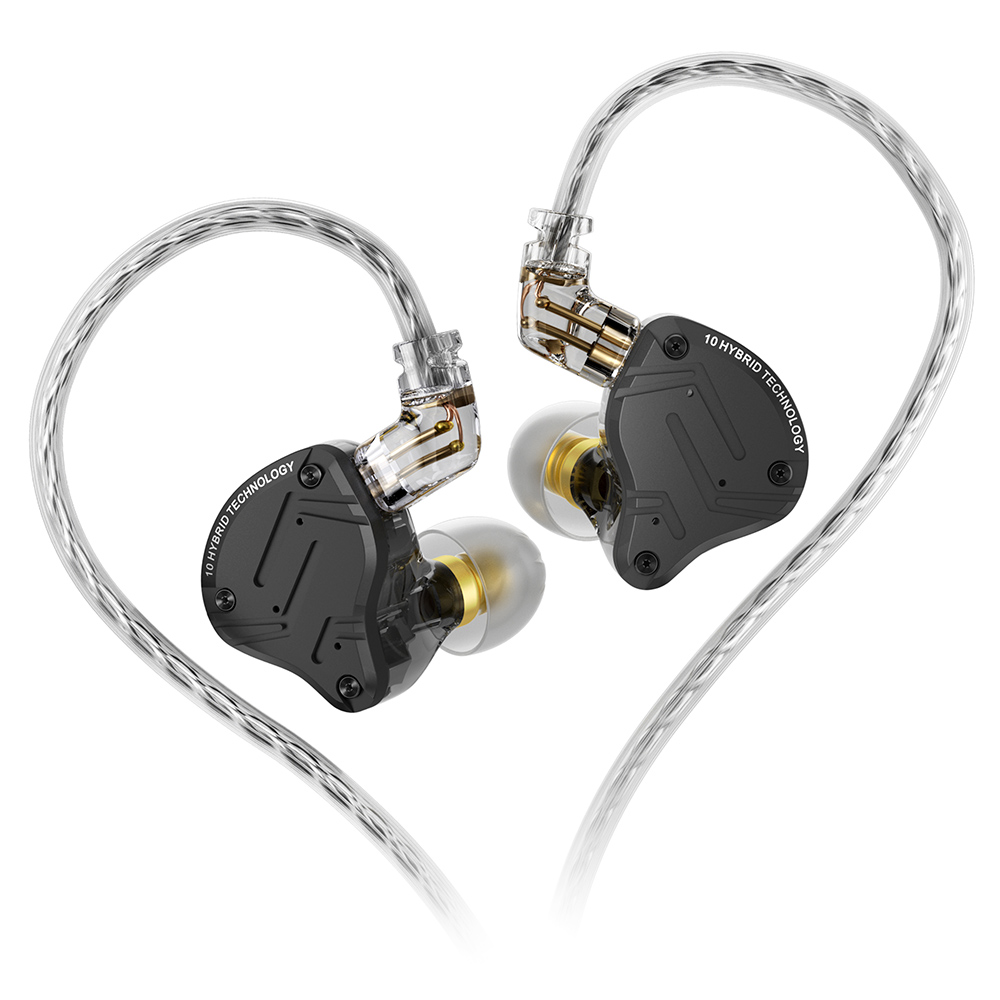 KZ ZS10 Pro X vezetékes fülhallgató, fülbe helyezhető hibrid technológia a sportoláshoz mikrofon nélkül