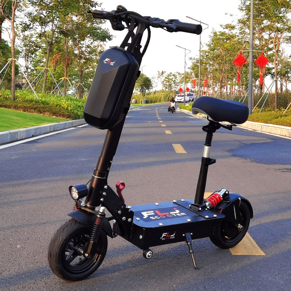 FLJ SK1 1200W Motor Electric Scooter 10 Inch 35AH 45km/h with Seat