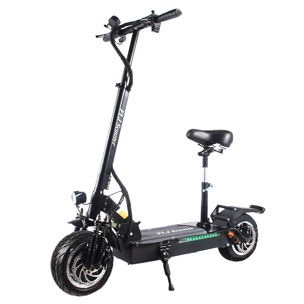 FLJ T113 11inch 2*1600W Dual Motors Electric Scooter with 60V 35Ah Battery Big Power - With Seat