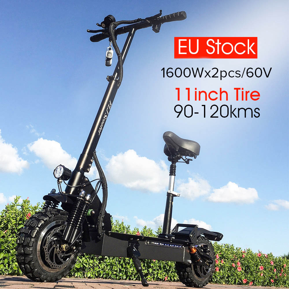 FLJ T113 11inch 2*1600W Dual Motors Electric Scooter With Seat