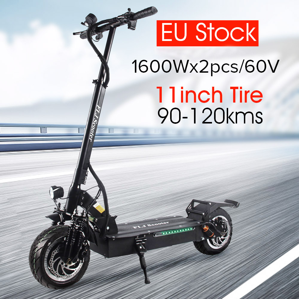 FLJ T113 11inch 2*1600W Dual Motors Electric Scooter Without Seat
