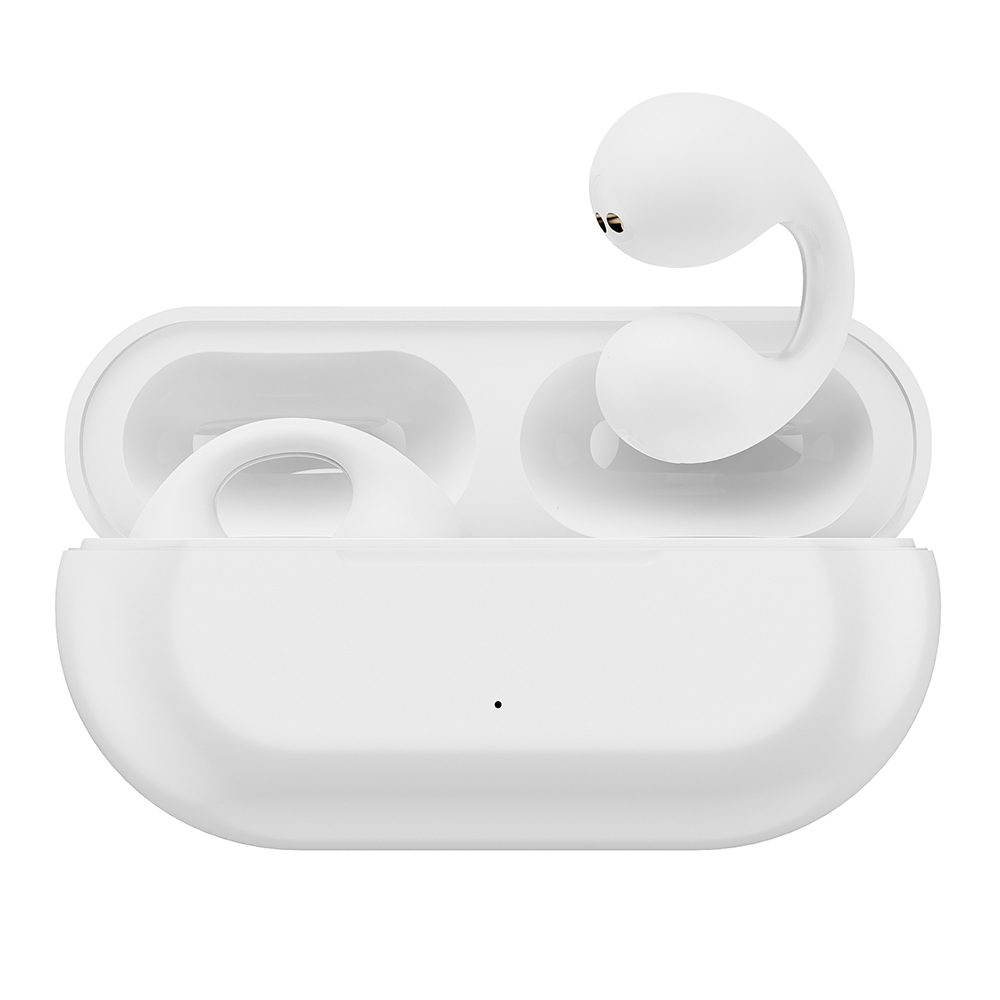 S29 Νέο Cochlear Bluetooth 5.3 Wireless TWS Earbuds Hi-Fi Bass Stereo Sports Αδιάβροχο Ακουστικό Ακύρωσης Θορύβου Λευκό
