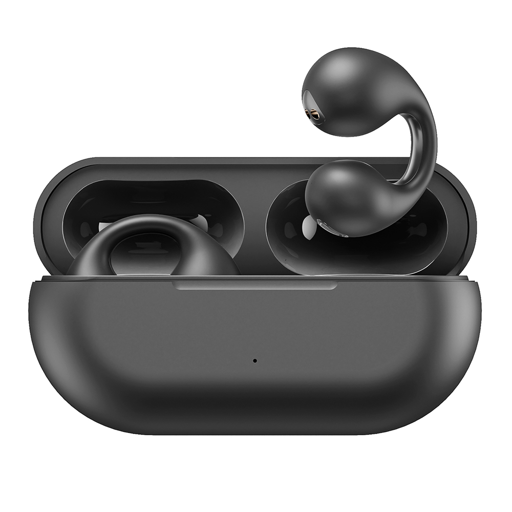 S29 New Cochlear Bluetooth 5.3 Wireless TWS Earbuds Hi-Fi Bass Stereo Sports Waterproof Noise Cancelling Headphone Black