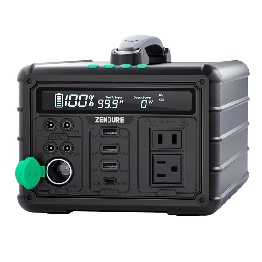 Zendure SuperBase 1000M Portable Power Station, 1016Wh/607Wh Battery Capacity, 1000W Output, 9 Ports, Low Noise, 10W LED