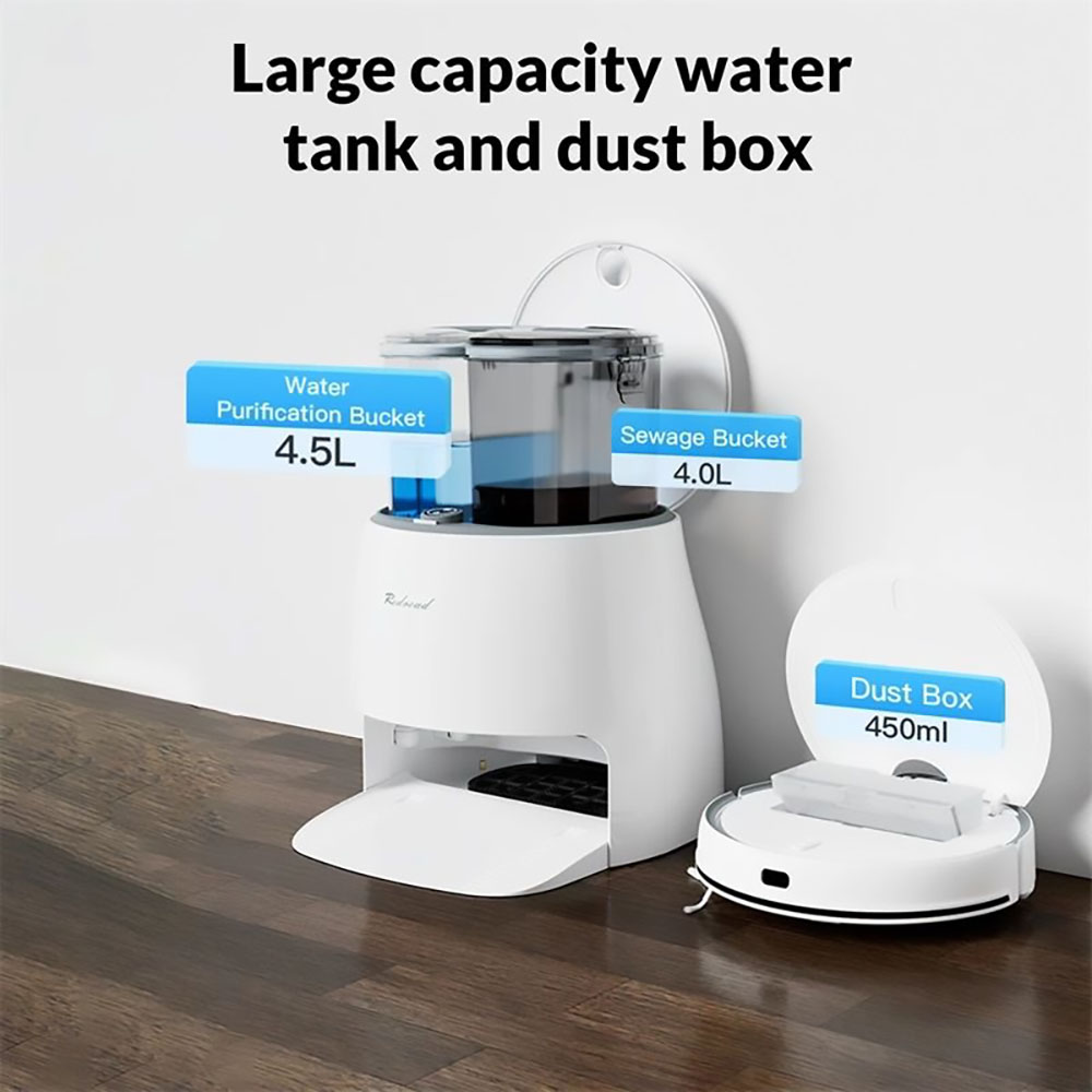 Redroad G10 Self-cleaning Robot Vacuum Cleaner 2800pa Suction
