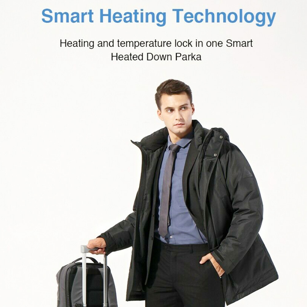 NINETYGO 90FUN Smart Heated Parka M Black