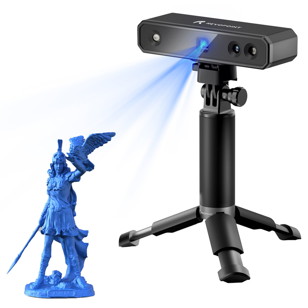 Revopoint MINI 3D-scanner Standard Edition, 0.02 mm precisie, 0.05 mm puntafstand, 10 fps scansnelheid, mini-draaitafel