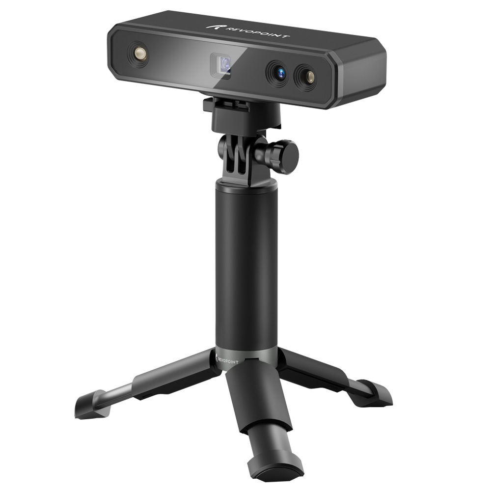 Revopoint MIRACO Pro 3D Scanner with 32GB RAM, 0.02mm High Precision, 15fps Scanning Speed, 8K Color Capture, 180° Rotating Screen, 9-axis IMU, 2K HD Picture, Single-shot & Continuous Mode, Standable Design, for Small to Large Objects