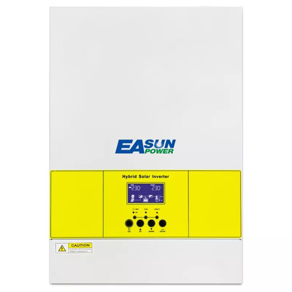 EASUN POWER 5600 W zonne-omvormer, MPPT 100 A zonnelader, 5500 W PV-array-voeding, 48 V DC, 230 V AC, zuivere sinusgolf-off-grid-omvormer, parallel tot 9 eenheden