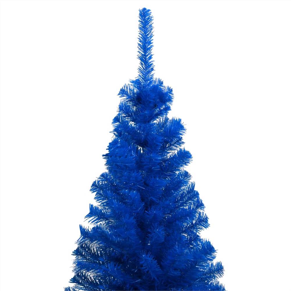 Artificial Christmas Tree with Stand Blue 150 cm PVC